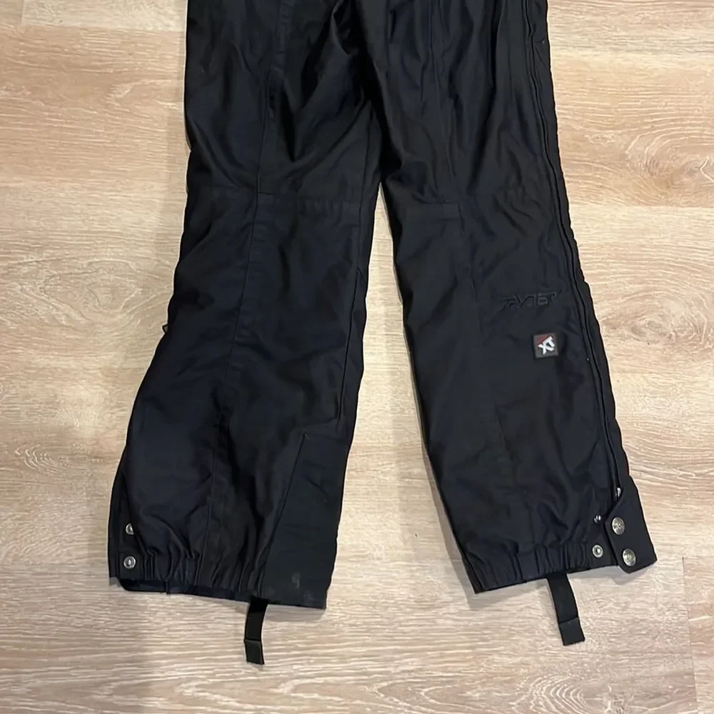 Spyder XT Thinsulate Black Snowboard Pants with Suspenders